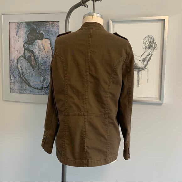 Jean Star Military Jacket Brown Women’s Boho Retro Fall - Picture 4 of 10